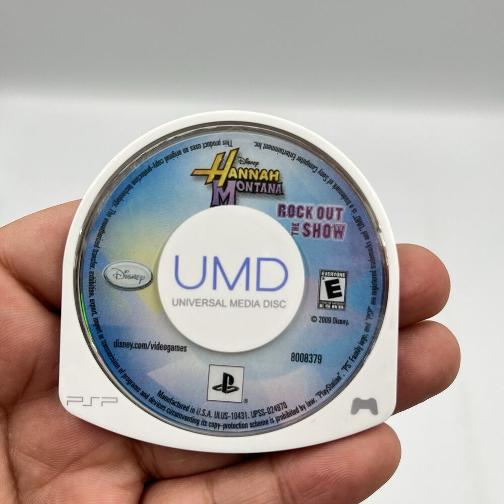 Hannah Montana PSP Rock Out The Show Game - Disc Only Tested Works